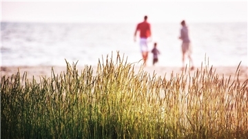 Familie am Strand
