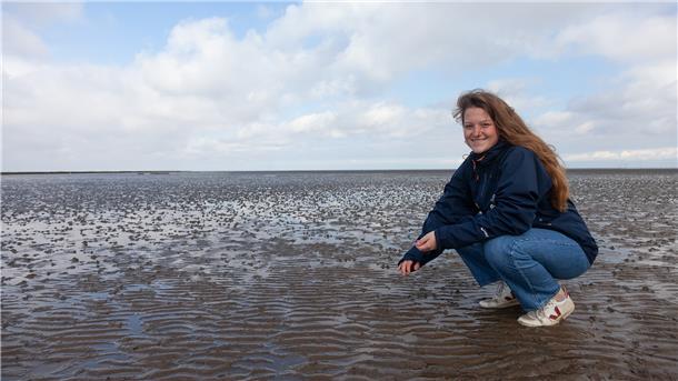 Von Mannheim auf den Meeresgrund: Diana Könemann ist die erste Bundesfreiwilligendienst-Leistende im Nationalpark-Haus Wurster Nordseeküste.