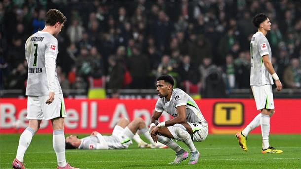 Von späten Gegentoren geschockt: Wolfsburg verliert auch in Bremen.