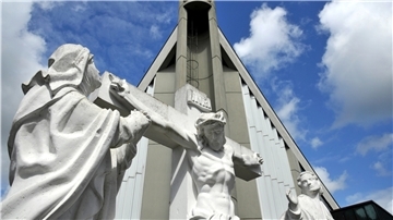 Die St. Ansgar-Kirche in Bremerhaven-Leherheide.