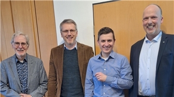 Vorstand der Synode: Helmut Kück (von links), Heiko Meier, Jens Heidemann, Markus Stamme.