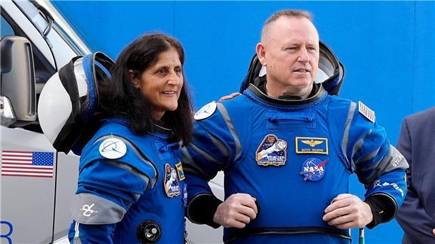 Versagen des „Starliner“ - Wie kehren die Astronauten heim? Wären Suni Williams (l) und Butch Wilmore auch gestartet, hätten sie ihr langes Bleiben auf der ISS absehen können? (Archivbild)