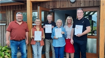 Wahlen und Ehrungen beim Turnverein Geestenseth (von links): Manfred Dettmann, Inge Oesting, Dieter Krugmann, Christa Krüger, Marina Kramer-Loreit und Detlef Heinsohn.