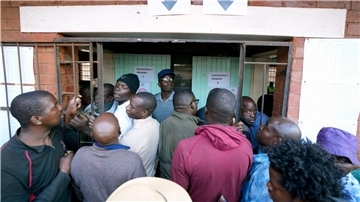 Wahllokal in Harare.