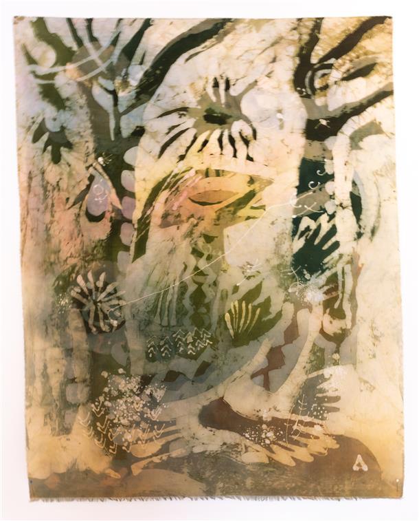 Künstlerin Annelies Schwarz öffnet Atelier und Herz Batik von Annelies Schwarz
