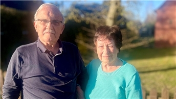 Waltraud und Heinz Imhof haben heute vor 60 Jahren geheiratet.