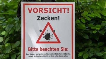 Warnschild im Biosphärenreservat Schorfheide-Chorin.