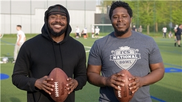 Warren Kahil Bartlett Jr. (links) und Andre Lee Williams sind die neuen Importspieler der Bremerhaven Seahawks.