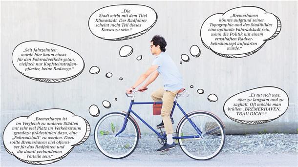 Was denken Radfahrer über Bremerhaven? In der Umfrage wurde auch das abgefragt. Eine Auswahl haben wir zusammengefasst.