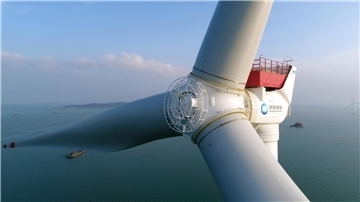 Riesige Offshore-Widkraftanlage