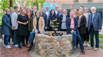 Der CDU-Kreisverband Rotenburg mit Landrat Marco Prietz (Mitte);
