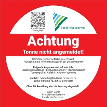 Aufkleber Landkreis Cuxhaven