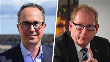 Wer macht das Rennen und wird neuer Baustadtrat: Marco Kewes oder Thorsten Raschen (rechts)? 