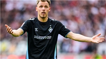 Werder-Profi Senne Lynen fordert Zugänge. (Archivbild)