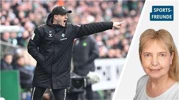 Werder-Trainer Ole Werner ist nicht gerade für seine überbordende Emotionalität bekannt.