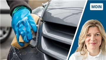 Werkstätten bieten manchmal kostenlos eine Autowäsche an.