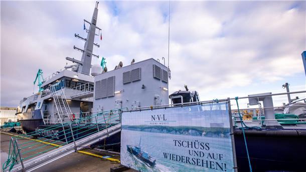 Letztes von drei neuen Zollschiffen vor der Auslieferung Wie seine beiden Schwesterschiffe auch verfügt die „Friesland“ über einen besonderen Antrieb.