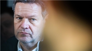 Wieder zurück in Deutschland: Robert Habeck war zu einem zweitägigen Besuch in Kiew.