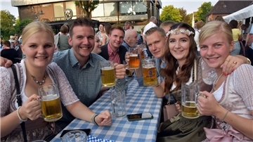 Wiesn-Stimmung herrschte Donnerstagabend im Bördeort.