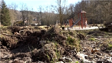 Wildschweine haben einen Spielplatz in Osterode umgepflügt.