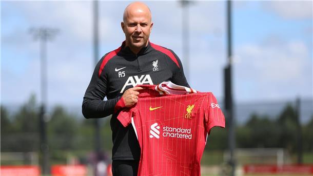 Will nicht verraten, was ihm Jürgen Klopp sagte: Liverpool-Trainer Arne Slot.