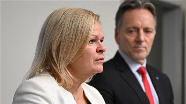 BKA zur Lage in Deutschland: „Eskalationspotenzial ist groß“ „Wir bekämpfen diese widerwärtige Terrorpropaganda“, sagt Innenministerin Nancy Faeser.