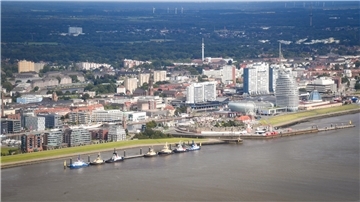 Bremerhaven von oben.