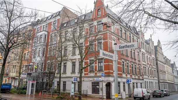 Blick auf Gründerzeithäuser