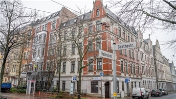 Blick auf Gründerzeithäuser