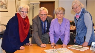 Das Foto zeigt von links: Anita Kottke, Dr. Heiko William, Jutta Fettköter und Sieglind Schlott. 