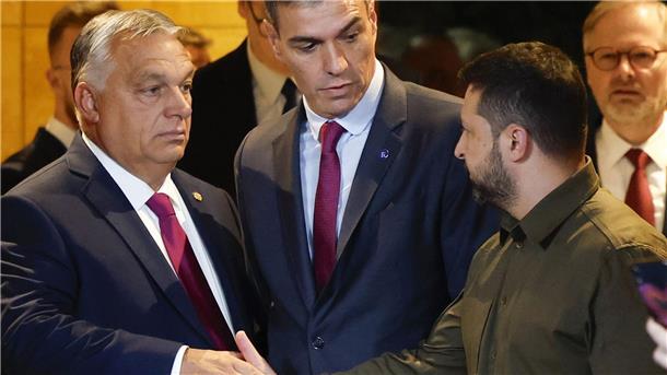 Wolodymyr Selenskyj trifft beim Gipfel in Granada auch auf Ungarns Ministerpräsident Viktor Orban.