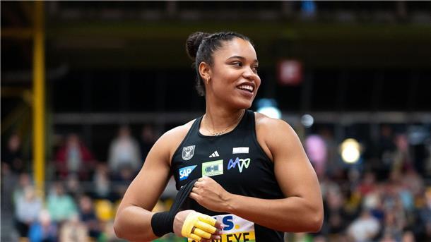 Yemisi Ogunleye reist als beste Kugelstoßerin Europas zur Hallen-EM.