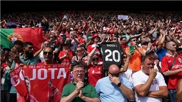 Zahlreiche Fans trauern um Diogo Jota.