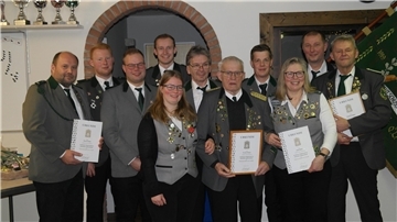 Zahlreiche Mitglieder wurden bei der Jahreshauptversammlung geehrt.