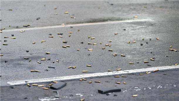Mehrere Tote bei Angriff auf Bar in Mexiko Zahlreiche Patronenhülsen liegen auf einer Straße: Mexiko leidet seit Jahren unter einer Welle der Gewalt (Symbolbild).