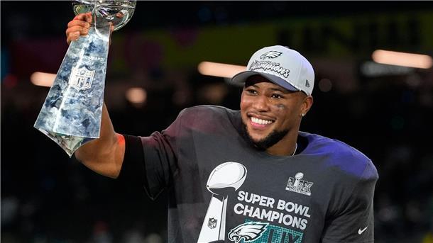 Zum 28. Geburtstag den ersten Super Bowl gewonnen: Saquon Barkley.