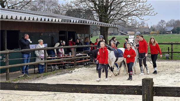Weideaustrieb in Brake lockt Tausende Besucher Zum Rahmenprogramm auf Hof Holthusen gehörte auch das Ponyreiten, das bei den Kleinen gut ankam.
