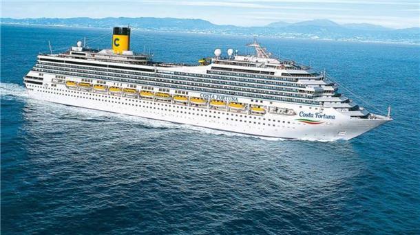 Zum siebten Mal in diesem Jahr zu Gast: „Costa Fortuna“.