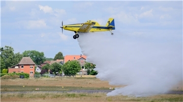 Zwei Flugzeuge aus Niedersachsen sollen bei einer Vegetationsbrandbekämpfung in Nordmazedonien unterstützen. (Archivbild)