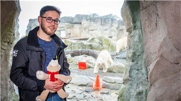 Flüchtling Ahmad Diab, Zoo am Meer, Eisbär