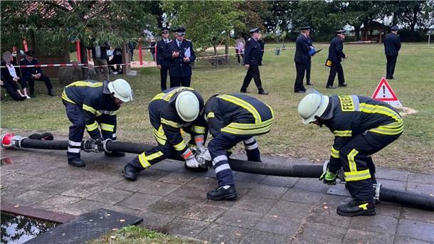 Feuerwehrleute in Aktion