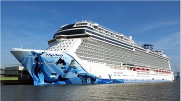 Kreuzfahrtschiff "Norwegian Bliss" von Norwegian Cruise Lines