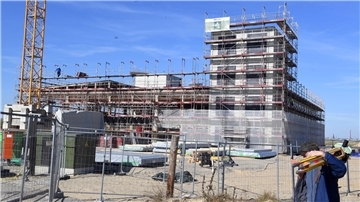 Baustelle neues Gründungszentrum Lune Delta.