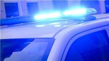 Blaulicht der Polizei. Zwischen Wollingst und Geestenseth streifte ein grüner Lkw einen VW – der Fahrer flüchtete. Die Polizei bittet um Zeugenhinweise.